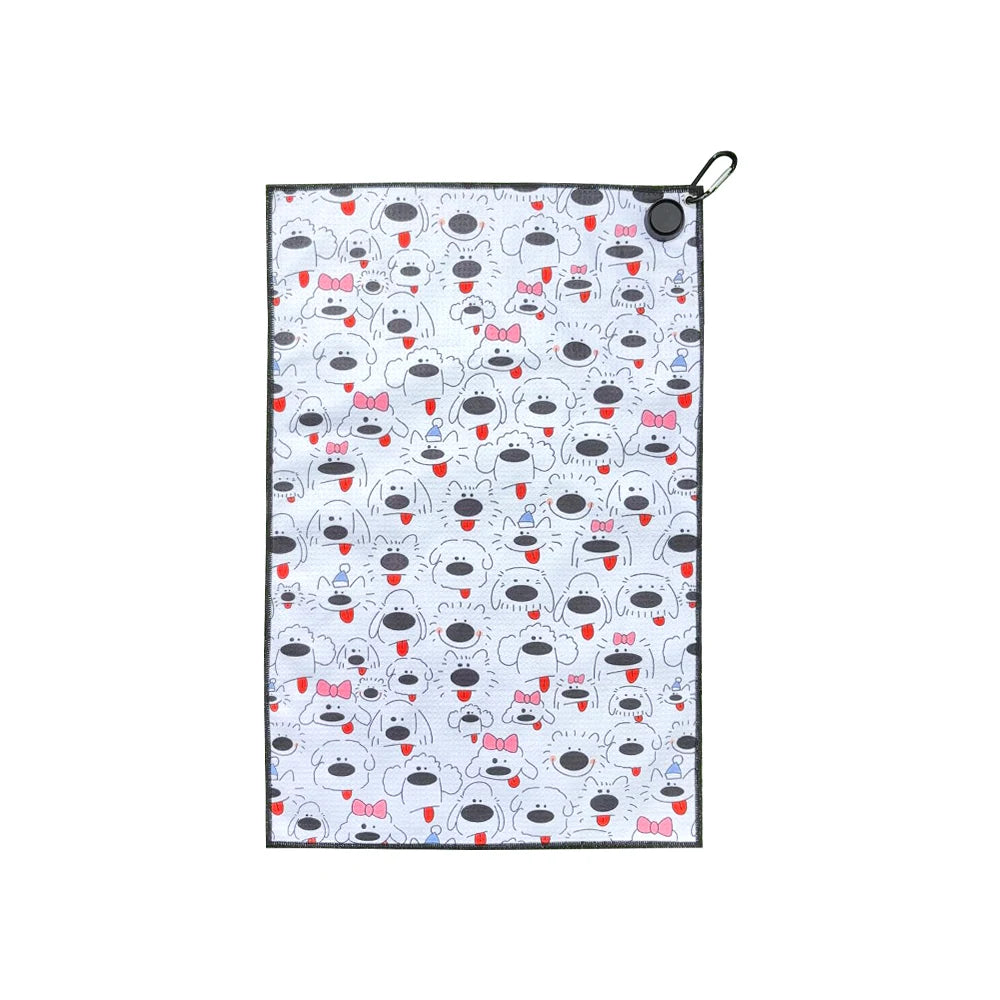 Golf Towel with Magnetic Clip – 7 Bold Designs