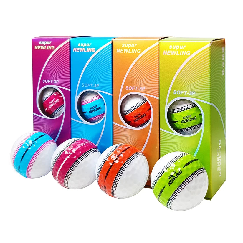 Premium Distance Golf Balls - 3-Piece Construction (3-Pack Box)