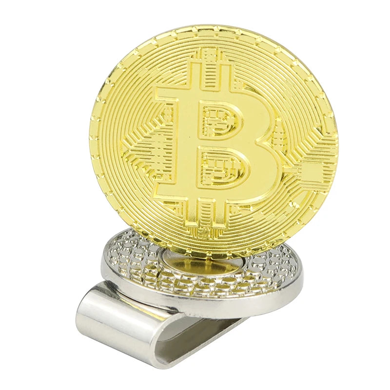 Bitcoin Golf Ball Marker with Magnetic Hat Clip