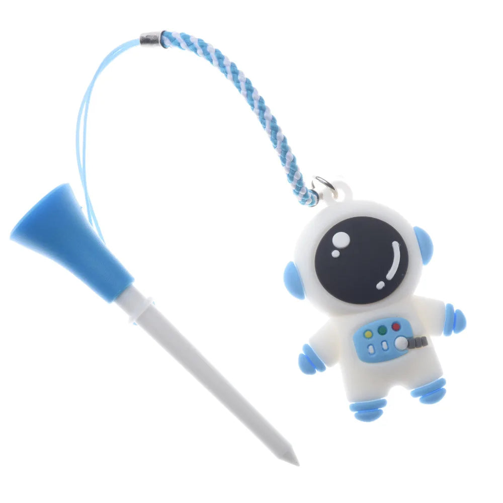 Cartoon Character Golf Tees with Anti-Loss Rope – 5-Pack