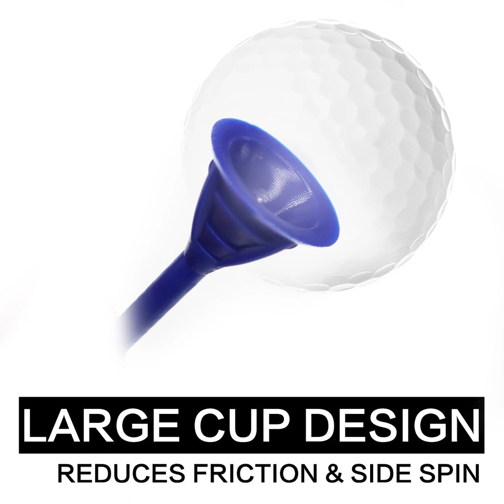 Unbreakable Oversized Golf Tees – 100 Pack | 6 Colours