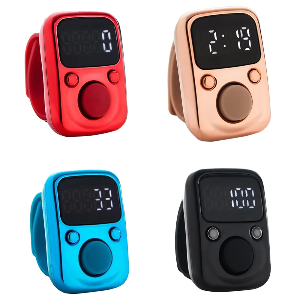 LED Golf Stroke Counter Ring – Rechargeable Finger Tally