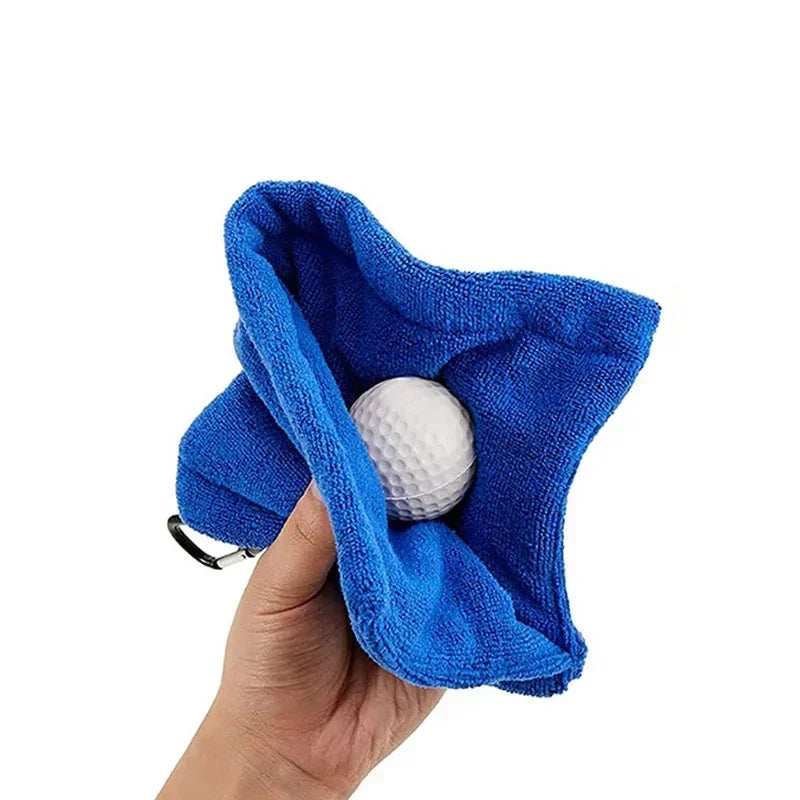 Microfiber Golf Ball & Club Cleaning Towel – Clip & Go