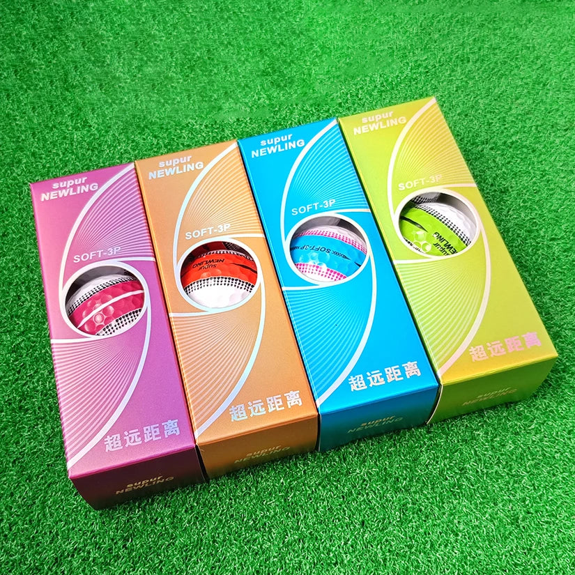 Premium Distance Golf Balls - 3-Piece Construction (3-Pack Box)