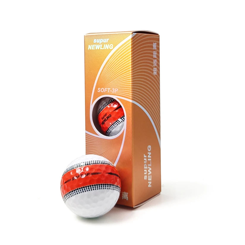 Premium Distance Golf Balls - 3-Piece Construction (3-Pack Box)