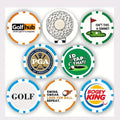 Golf Ball Markers with Magnetic Hat Clip – 7-Pack