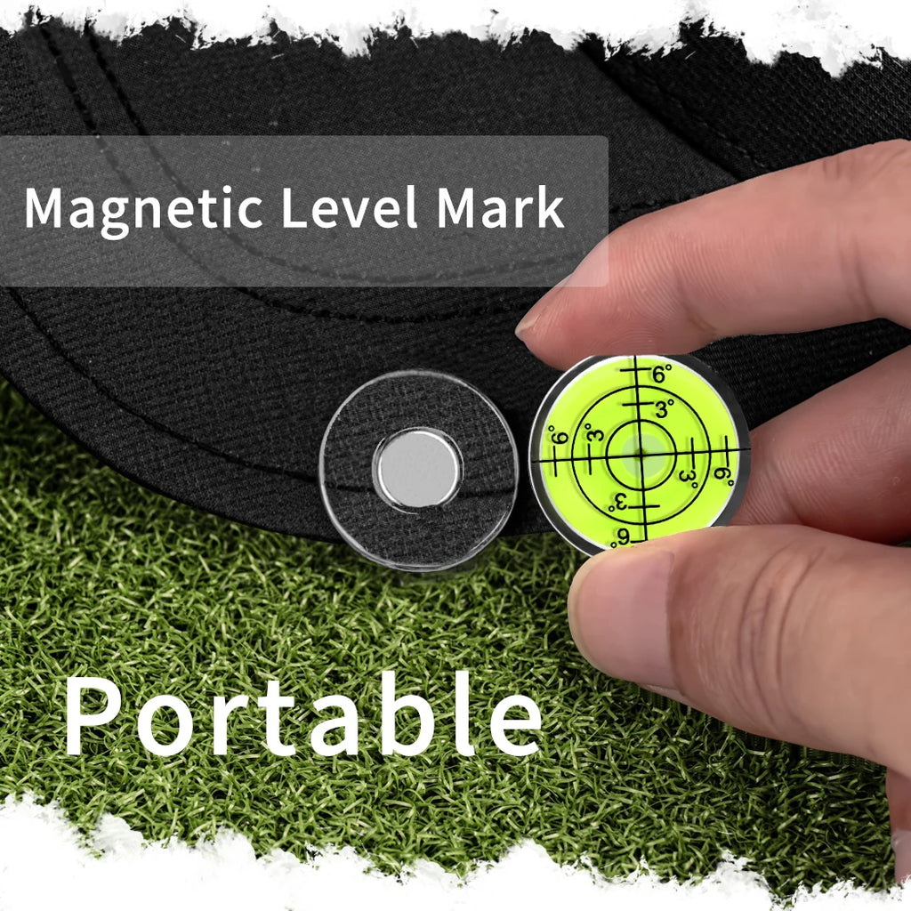 Magnetic Golf Hat Clip with Ball Marker & Precision Level