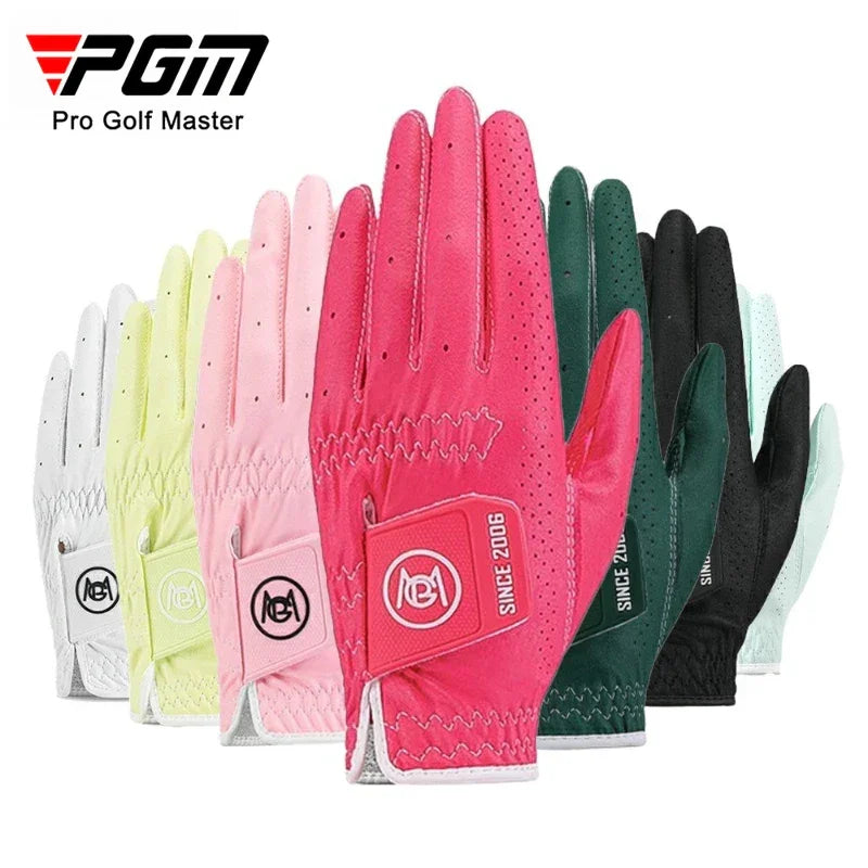 PGM Women's Golf Gloves - Breathable Anti-Slip Performance Pair
